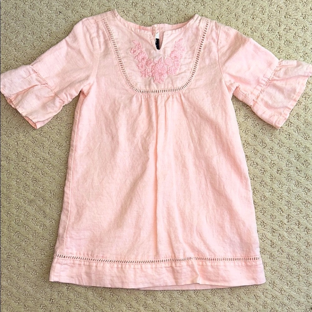 NWOT Janie & Jack Pink Embroidered Dress